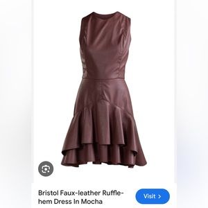 Shoshanna Bristol faux leather dress